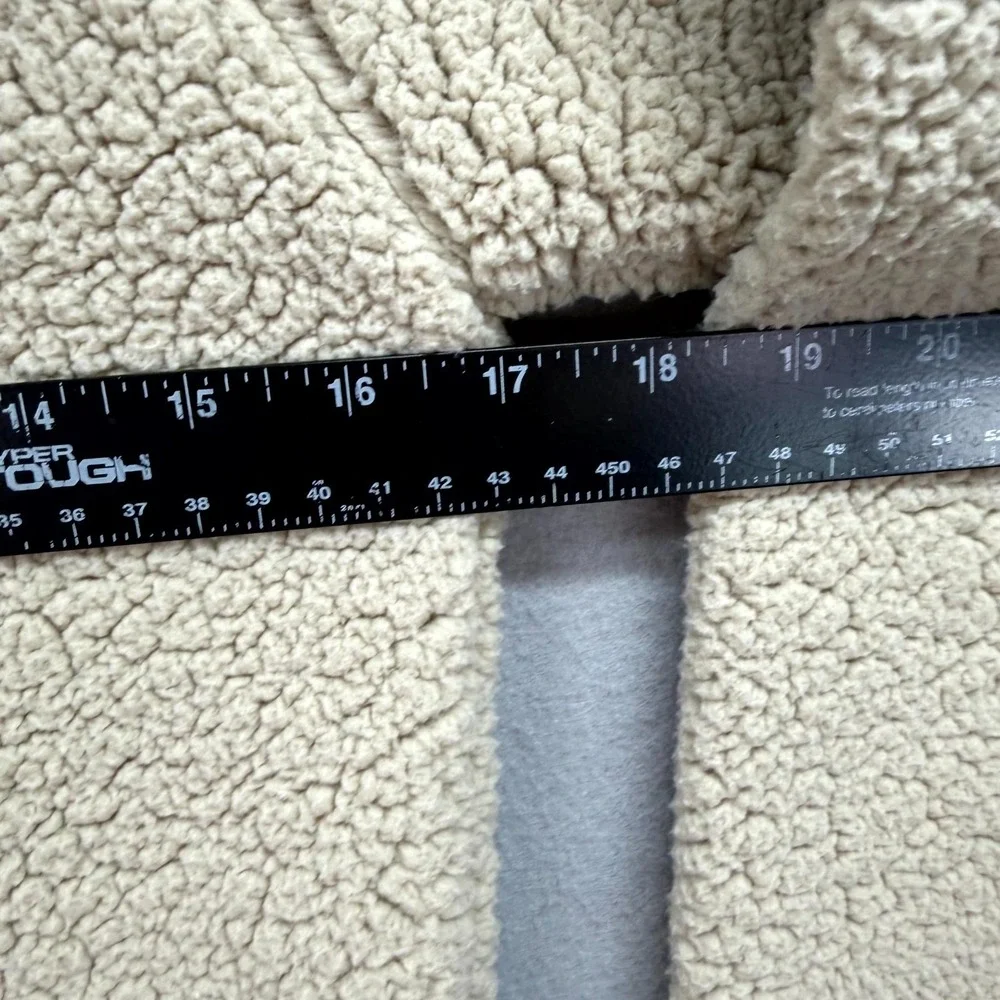 Columbia Shearling Fleece Jacket Youth Girls M Beige Sherpa Classic Full Zip‎